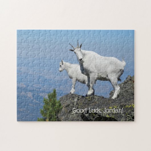 Mountain Goats Photo Template Custom Name Legpuzzel (Horizontaal)
