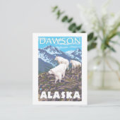 Mountain Goats Scene - Dawson, Alaska Briefkaart (Staand voorkant)