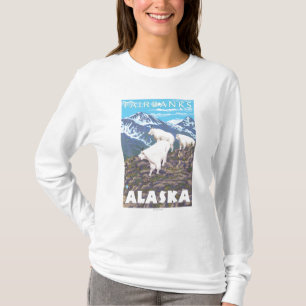 Mountain Goats Scene - Fairbanks, Alaska T-shirt