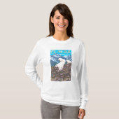 Mountain Goats Scene - Glacier National Park T-shirt (Voorkant volledig)