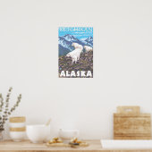 Mountain Goats Scene - Ketchikan, Alaska Poster (Keuken)