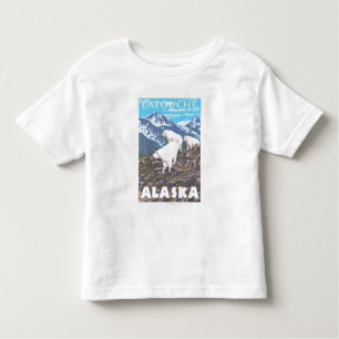 Mountain Goats Scene - Latouche, Alaska Kinder Shirts