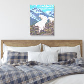 Mountain Goats Scene - Sitka, Alaska Canvas Afdruk (Insitu (Slaapkamer))