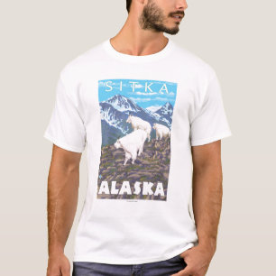 Mountain Goats Scene - Sitka, Alaska T-shirt