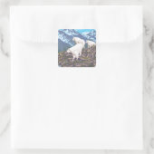 Mountain Goats Scene - Sitka, Alaska Vierkante Sticker (Tas)