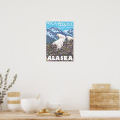 Mountain Goats Scene - Skagway, Alaska Poster (Keuken)