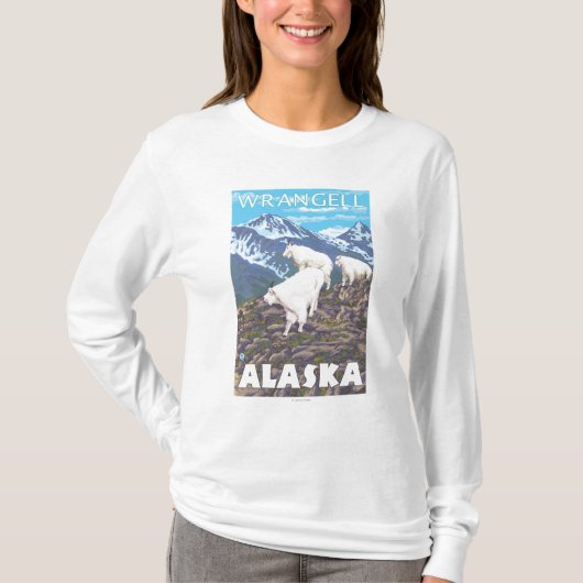 Mountain Goats Scene - Wrangell, Alaska T-shirt (Voorkant)
