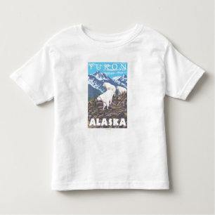 Mountain Goats Scene - Yukon, Alaska Kinder Shirts