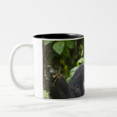 Mountain Gorilla en Silverback Tweekleurige Koffiemok (Links)