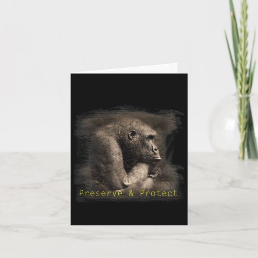 Mountain Gorilla Environmental Protection Conserva Kaart (Voorkant)
