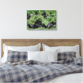 Mountain gorilla groep canvas print (Insitu (Slaapkamer))