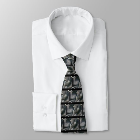Mountain Gorilla Mannen Necktie Stropdas (Gebonden)