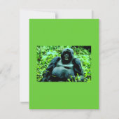Mountain Gorilla uitnodiging - Humoristische uitno (Voorkant)
