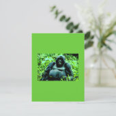 Mountain Gorilla uitnodiging - Humoristische uitno (Staand voorkant)
