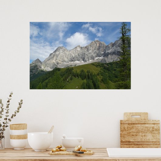 Mountain Grandeur Poster (Keuken)