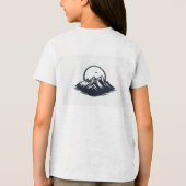 Mountain graphic t-shirt, perfect for nature lover Tri-Blend shirt (Achterkant)