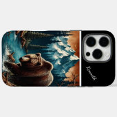 Mountain Grizzly Beer Gevist in de schemering Case-Mate iPhone Case (Achterkant (horizontaal))