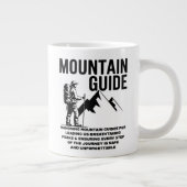 Mountain Guide Hiking Adventure Graphic Design Grote Koffiekop (Rechts)