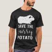 Mountain Guinea Pig Save The Furry Potato T-shirt (Voorkant)