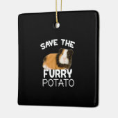 Mountain Guinea Pig - Sparen Furry Potato Keramisch Ornament (Links)