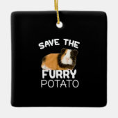 Mountain Guinea Pig - Sparen Furry Potato Keramisch Ornament (Voorkant)