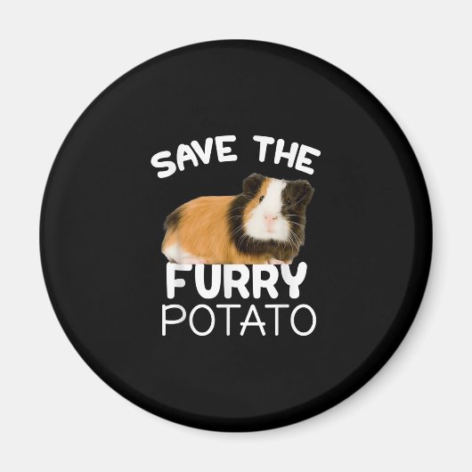 Mountain Guinea Pig - Sparen Furry Potato Magneet (Voorkant)