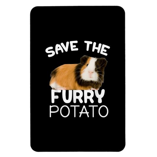 Mountain Guinea Pig - Sparen Furry Potato Magneet (Verticaal)