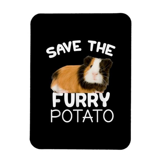 Mountain Guinea Pig - Sparen Furry Potato Magneet (Verticaal)