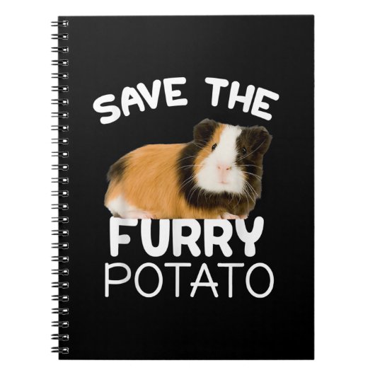 Mountain Guinea Pig - Sparen Furry Potato Notitieboek (Voorkant)
