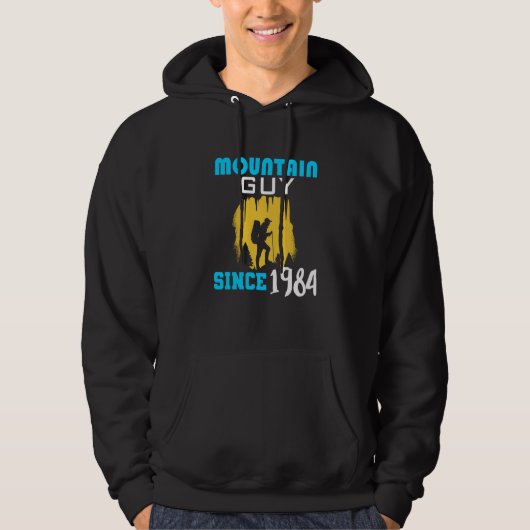 Mountain guy since 1984 hoodie (Voorkant)