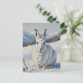 Mountain Hare in Schotland Reizen Briefkaart (Staand voorkant)