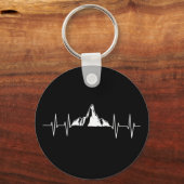 Mountain Heartbeat Sleutelhanger (Voorkant)