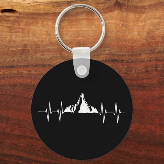 Mountain Heartbeat Sleutelhanger (Voorkant)