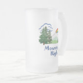 Mountain High Camp Logo Frosted Mok Stein (Voorkant rechts)