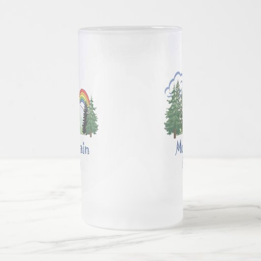 Mountain High Camp Logo Frosted Mok Stein (Center)