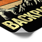 Mountain Hiker Backpacker Retro - Je had me bij BA Poster (Hoek)