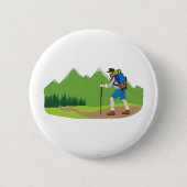 Mountain Hiker Ronde Button 5,7 Cm (Voorkant)