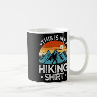 Mountain Hiking Adventure Vintage This Is My Hikin Koffiemok