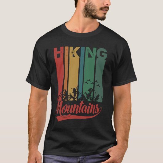 Mountain Hiking Adventure Wilderness Trekking Hike T-shirt (Voorkant)