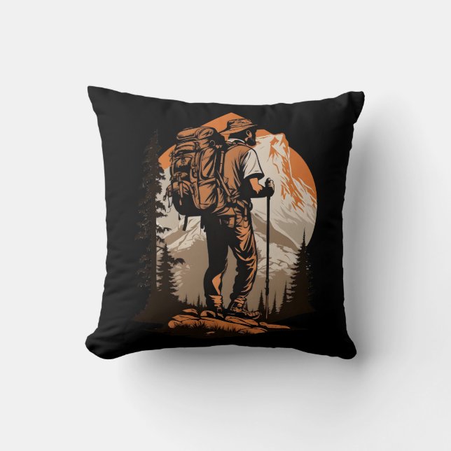 Mountain Hiking Kussen (Voorkant)
