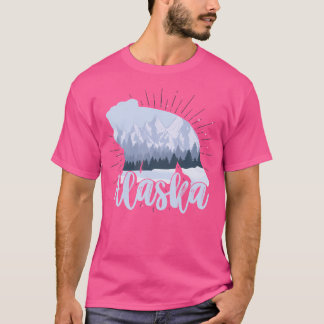 Mountain Hiking Natuur Camping Animal Beer Glacier T-shirt