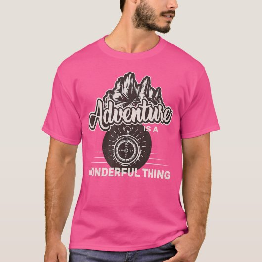 Mountain Hiking Outdoor Retro Adventure is een won T-shirt (Voorkant)