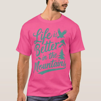 Mountain Hiking Trail Hiker Outdoor Hike Natuur Ca T-shirt