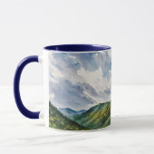 Mountain Hills Landscape Art Mok Cup (Links)