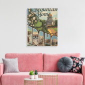 Mountain Home, Idaho - Large Letter Scenes Canvas Afdruk (Insitu (Woonkamer))