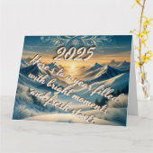 Mountain Horizons 2025: met gepersonaliseerd beric Kaart (Gele Bloem)