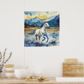 Mountain Horse Poster (Keuken)