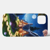 Mountain House iPhone Case - Natuur-geïnspireerd (Achterkant (horizontaal))