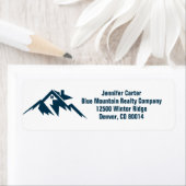 Mountain House Real Estate Company Retouradres Etiket (Insitu)
