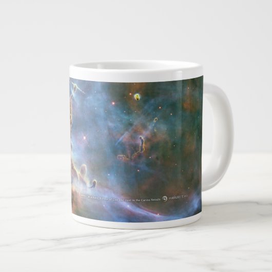 Mountain Hubble Telescope Cosmic Clouds Coffee Mok (Voorkant rechts)